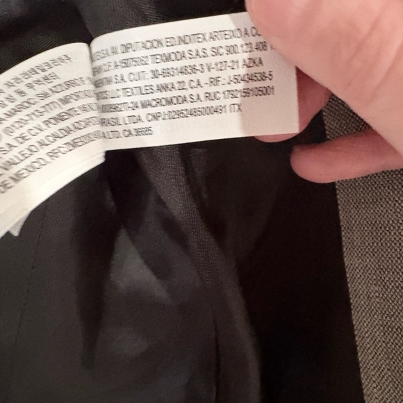 Zara Tailored Gray Blazer EUC Structured Fit Size XS - Picture 10 of 13